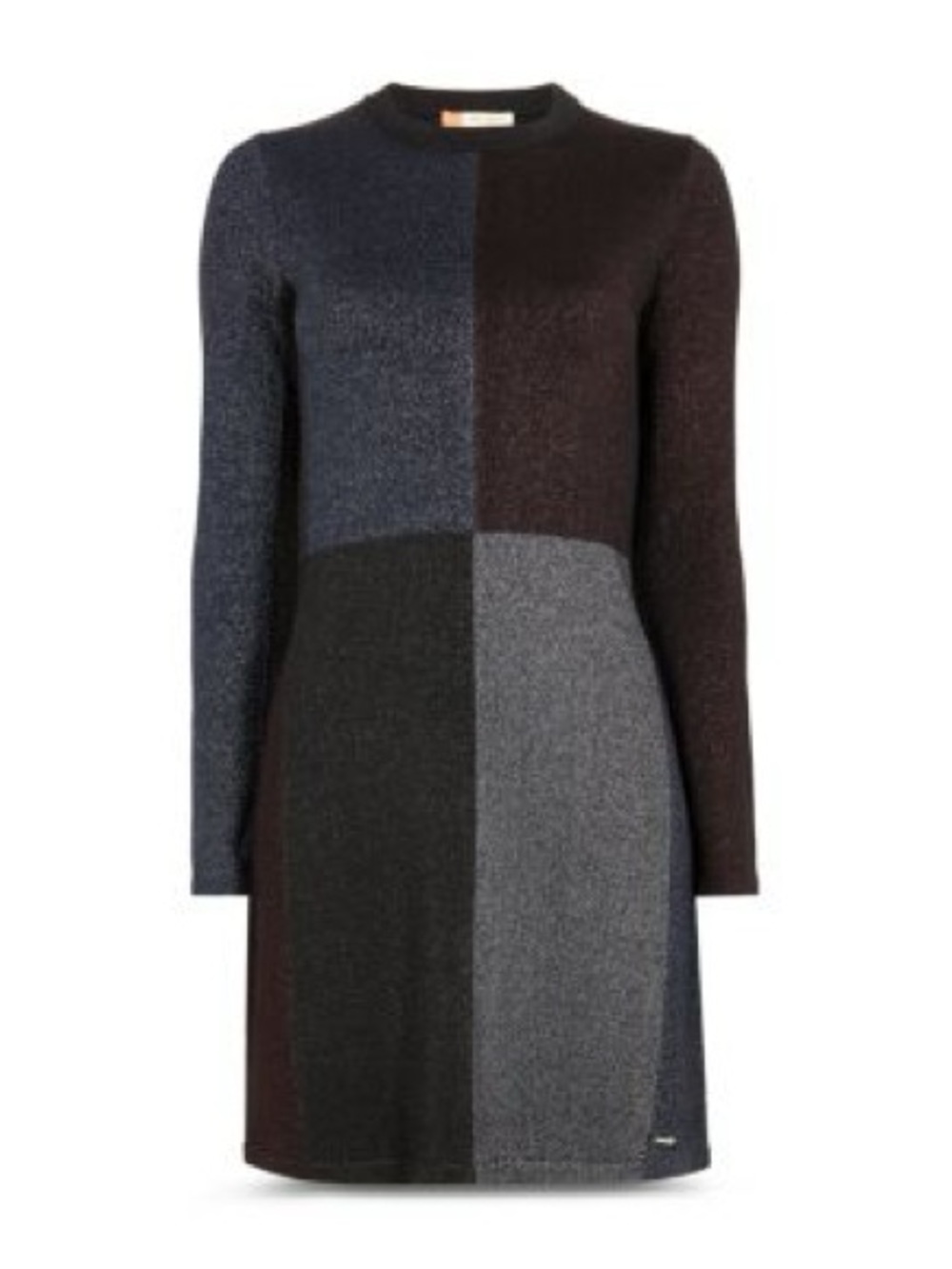 Color by Numbers Redlo Sparkle Color Block Knit Dress Size 5 Long Sleeve Shimmer - Picture 3 of 10